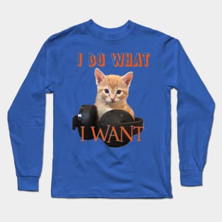 Gamer Cat - I do what I want Long Sleeve T-Shirt